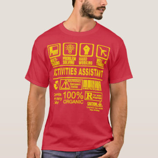 CAMISETA ATIVIDADES O ASSISTENTE IRÁ VIAGEM