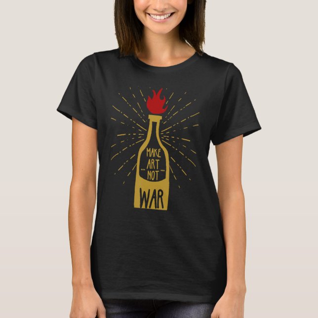 Camiseta Ativismo de Grafite de Solução Molotov 1 (Frente)