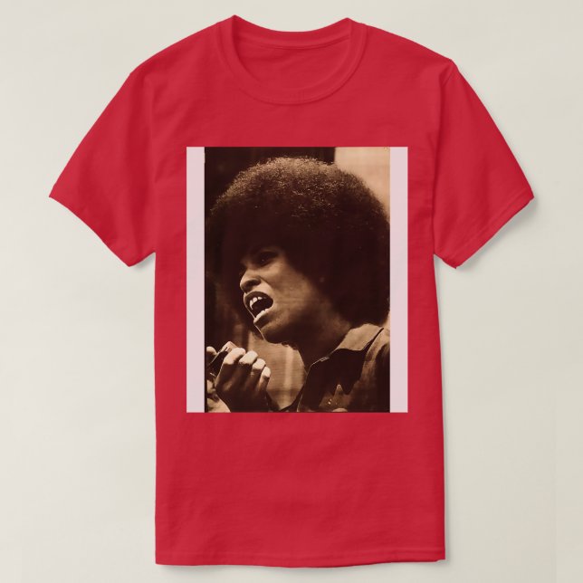 Camiseta Ativista Angela Davis (Frente do Design)