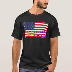 Camiseta Ativista Primeiro Atleta Segundo Orgulho LGBQT Ame