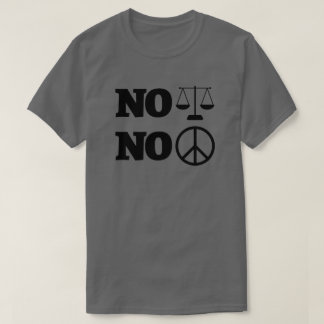 Camiseta Ativista Sem Justiça Sem Paz