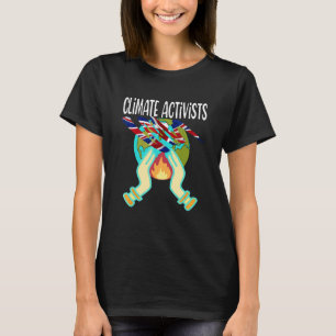 Camiseta Ativistas climáticos Londres Mudam as Alterações C