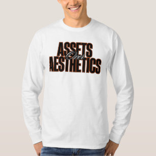 Camiseta Ativos sobre o Aestético™ Quiet Wealth Fala mais a