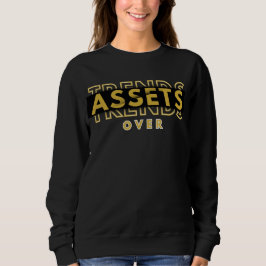 Camiseta Ativos sobre o Trends™ Quiet Wealth, mensagem alta