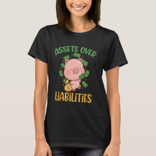 Camiseta Ativos Sobre Passivos Contabilista Funny Contabili