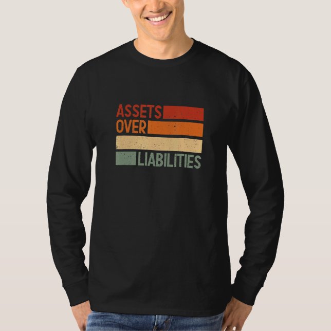 Camiseta Ativos Sobre Passivos Importantes Para Os Empresár (Frente)