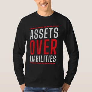 Camiseta Ativos Superiores a Passivos Contador Contabilid