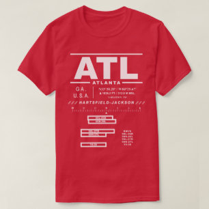 Camiseta ATL do Aeroporto Internacional de Atlanta