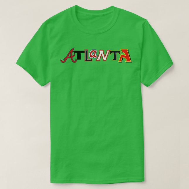 Camiseta ATL Todos os caracteres da cidade (Frente do Design)
