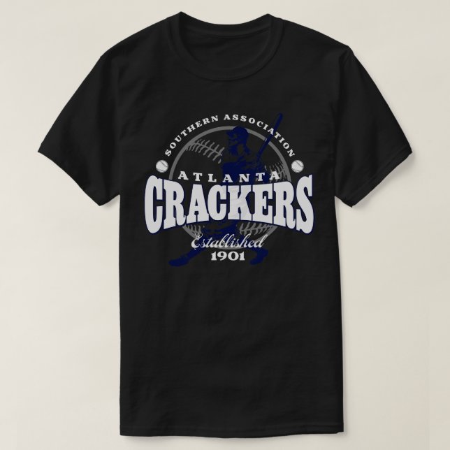 Camiseta Atlanta Crackers Baseball (Frente do Design)