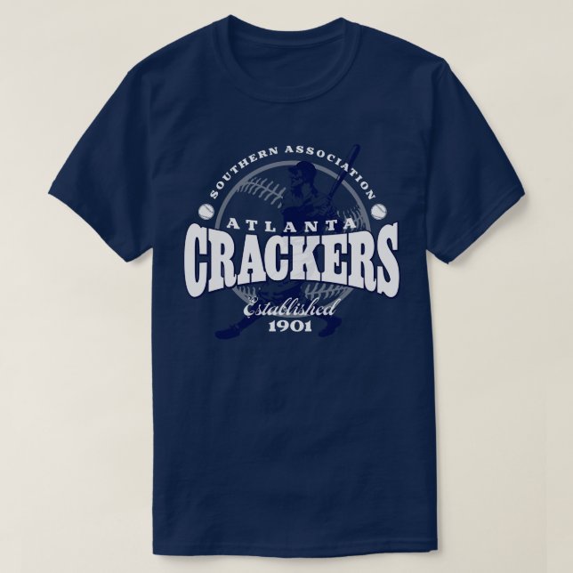 Camiseta Atlanta Crackers Baseball (Frente do Design)