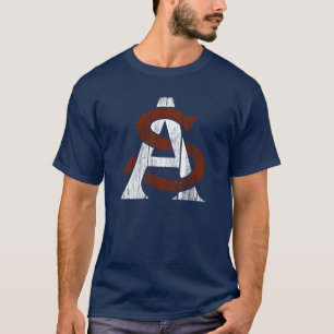 Camiseta Atlanta crava o basebol - COMO o logotipo