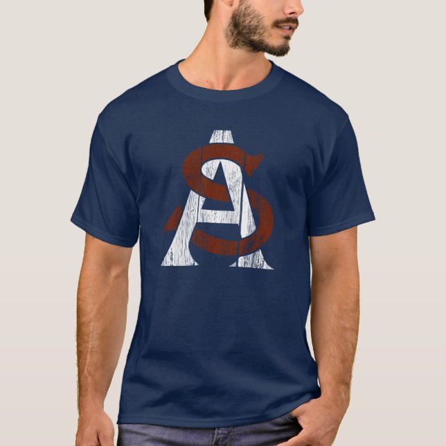 Camiseta Atlanta crava o basebol - COMO o logotipo (Frente)