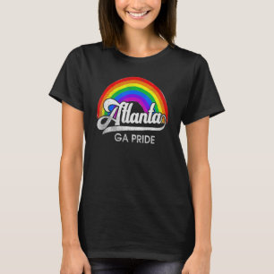 Camiseta Atlanta Ga Pride Mês Arco-Íris Diga Gay Diga Amor 