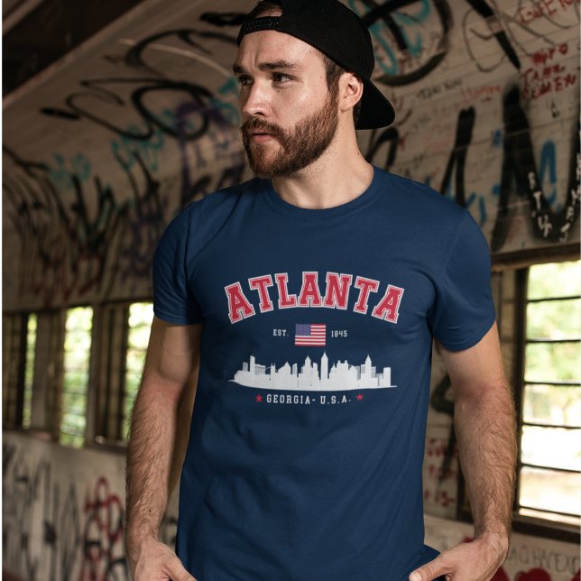 Camiseta Atlanta Georgia Modern Skyline (Criador carregado)