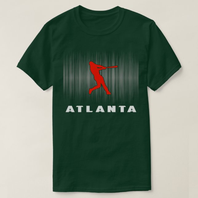 Camiseta Atlanta Retro Baseball Player I Love Atlanta Men W (Frente do Design)