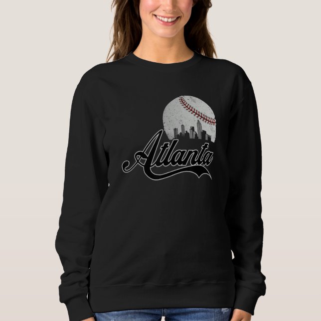 Camiseta Atlanta Skyline Atlanta Georgia Baseball Cityscape (Frente)