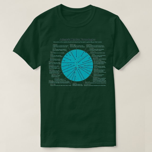 Camiseta Atlantas Hidden Etymologies Suburbs TSirt (Frente do Design)