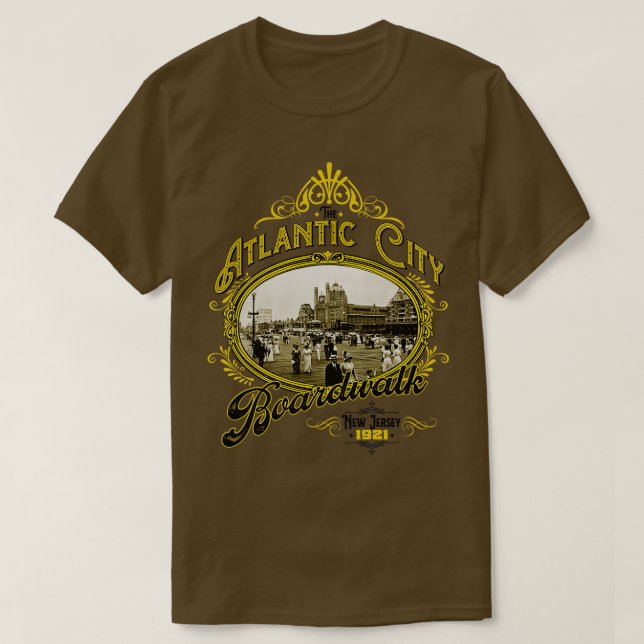 Camiseta Atlantic City Boardwalk (Frente do Design)