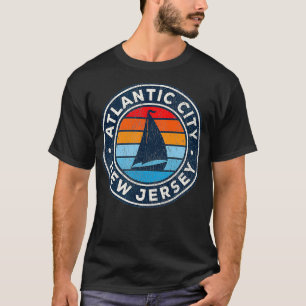 Camiseta Atlantic City, Nova Jersey, NJ Vintage - Leitura d
