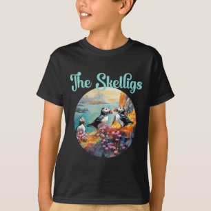 Camiseta Atlântico Skelligs Michael Papagaios-do-mar Pequen