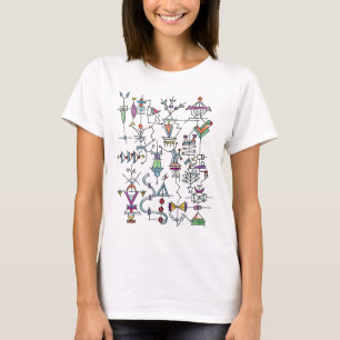 Camiseta Atlântida Dois-Arte Abstrata Caprichosa