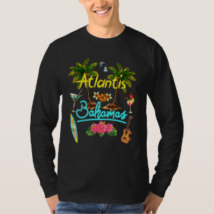 Camiseta Atlantis Bahamas Beach Summer Palm Surf Sun Set Pa