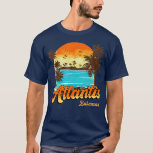 Camiseta Atlantis Bahamas Praia Férias Verão Palm Sunset