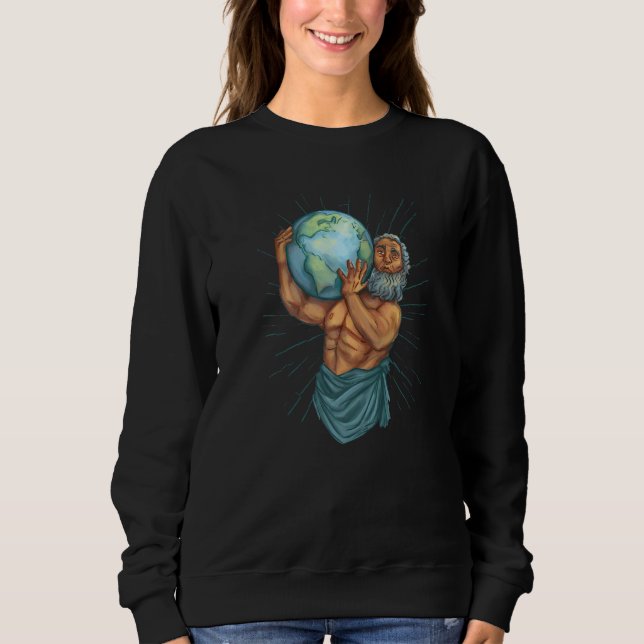 Camiseta Atlas Carrying Wold Greek Mythology   (Frente)