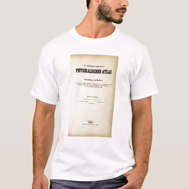 Camiseta Atlas físico v 2 do frontispício (Frente)