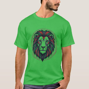 Camiseta Atlas Lion Camisa Cabeça de Leão Marroq