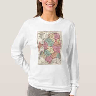 Camiseta Atlas topográfico de condados de Maryland