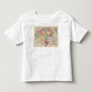 Camiseta Atlas topográfico dos condados 2 de Maryland