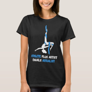 Camiseta Atleta Aéreo Mais Artista Ioga Aérea Pendurada Aer