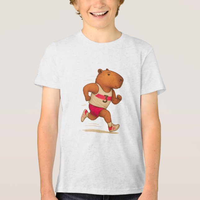 Camiseta atleta capybara esportiva capybara (Frente)