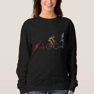 Camiseta Atleta De Corrida De Bike De Natação Triathlon