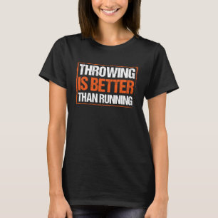 Camiseta Atleta de Lançamento de Disco Trilha e Campo Arrem