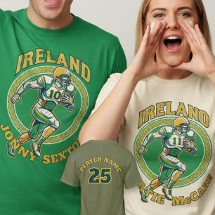 Camiseta Atleta Dinâmico de Futebol Americano Shamrock Irla