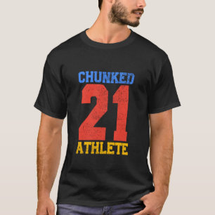 Camiseta Atleta Divertido e Corpulento 21 para Millennials 