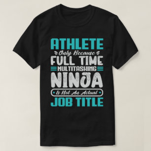 Camiseta Atleta Engraçado Multitarefa Esporte Habilidade Pr