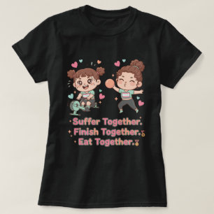 Camiseta Atleta Híbrido Fofo Sofre Conclusão Juntos 
