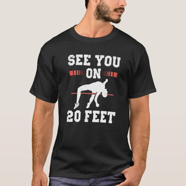 Camiseta Atleta Pole Vault para Pole Jumper Vaultier (Frente)