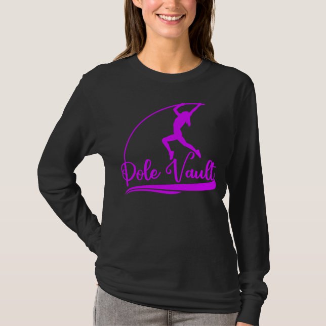 Camiseta Atleta Pole Vaulting Girl Pole Vault (Frente)
