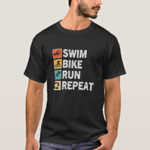 Camiseta Atleta Triatleta Triathlon de Execução de natação