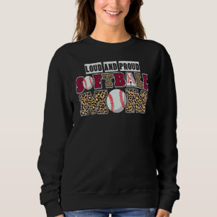 Camiseta Atletas De Campo De Softball Louco E Orgulhoso Mãe