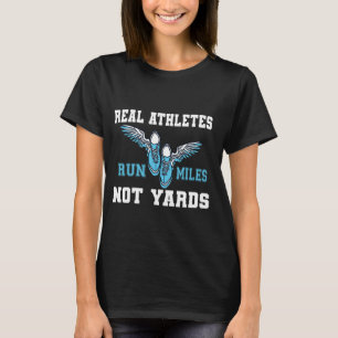 Camiseta Atletas Reais Executam Miles Não Ganha Engraçado e