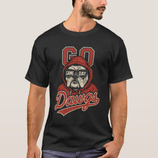 Camiseta Atletismo Bulldog Vintage Dia de Jogo Legal