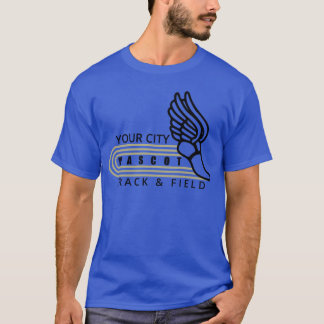 Camiseta Atletismo Modelo Personalizado Mascote e Cidade vi