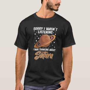 Camiseta Atmosfera de Gás Solar do Sistema Anel do Saturno