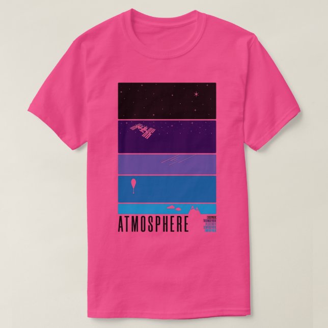 Camiseta Atmosphere Layers Design  (Frente do Design)